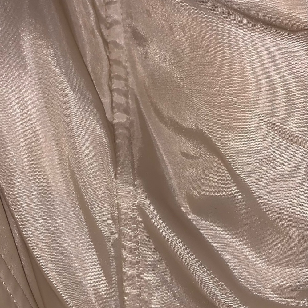 Champagne strapless formal dress with jeweled detail - Picture 11 of 15